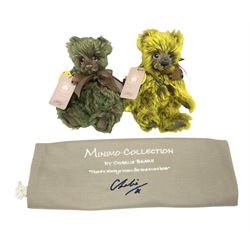 Two limited edition Charlie Bears, comprising Clothes Peg, 161/600, and Bean Sprout, 163/600, each designed by Isabelle Lee, from the Minimo Collection, both with tags 