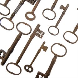 Collection of Antique and later iron keys 