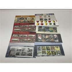 Queen Elizabeth II mint decimal stamps, mostly in presentation packs, face value of usable postage approximately 360 GBP