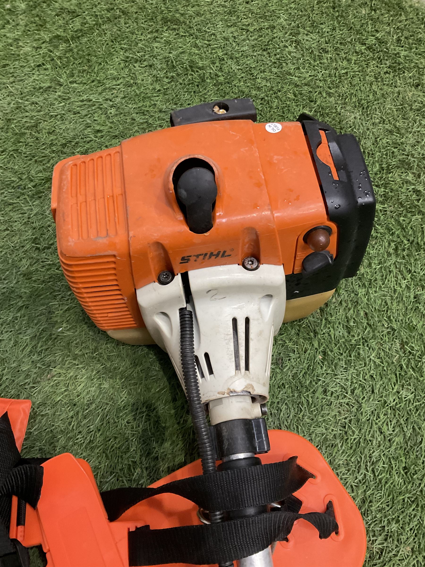 Stihl FS120 petrol strimmer, with harness - THIS LOT IS TO BE COLLECTED BY APPOINTMENT FROM DUGGLEBY STORAGE, GREAT HILL, EASTFIELD, SCARBOROUGH, YO11 3TX