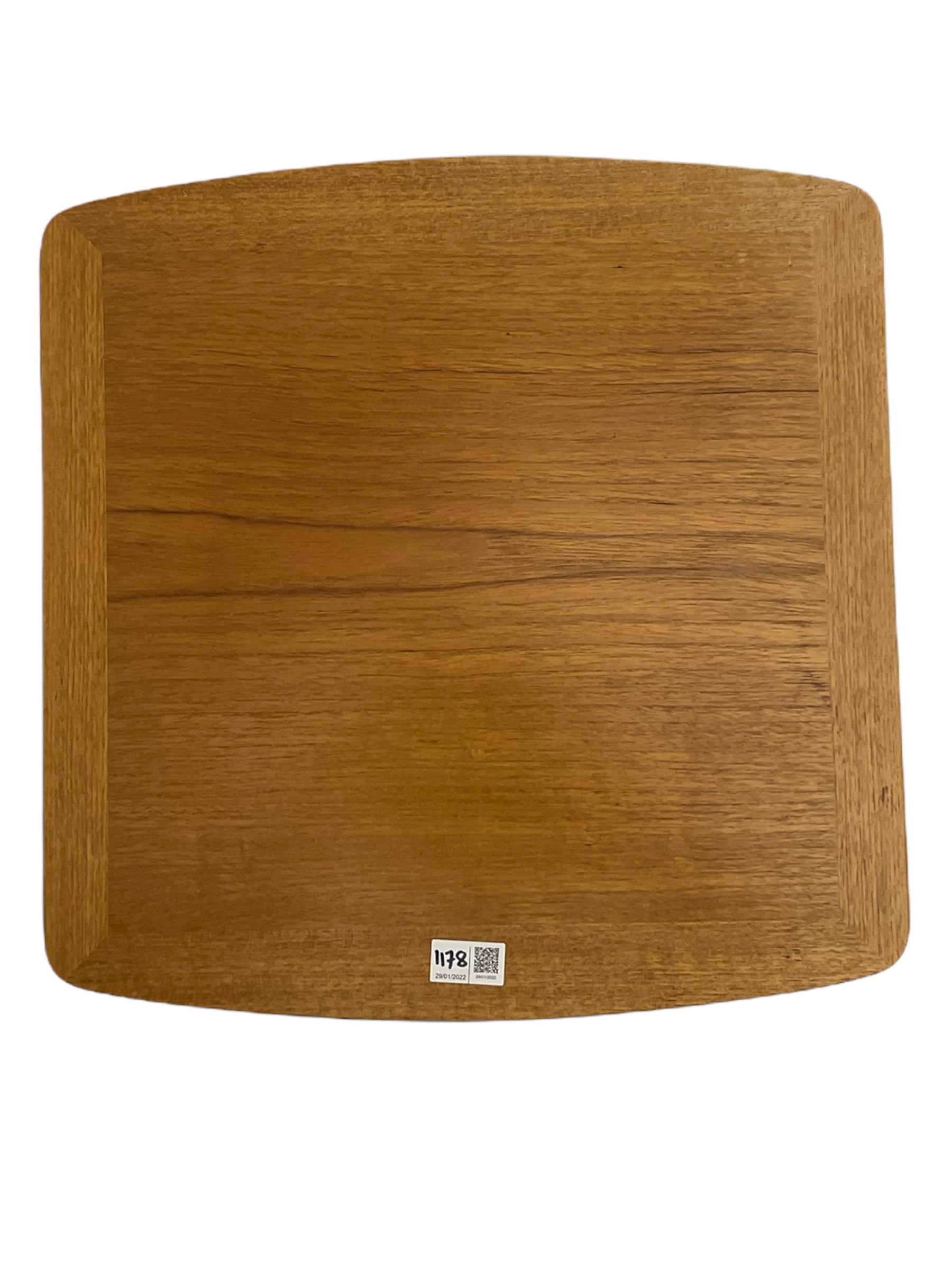 Nathan - teak Long John nest of tables and a singular nest of tables 