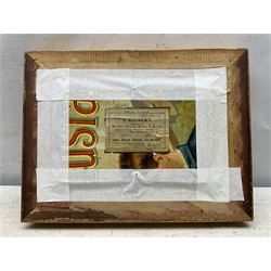 William Hatherell (British 1855-1928): View of the Cottage, oil on board signed 'W Hatherell to P. Dadd' and dated 1910, 13cm x 21cm
Notes: likely referring to Philip Dadd (British 1880-1916), a fellow illustrator. 