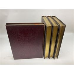 Baines Thomas: Yorkshire, Past and Present. Four volumes. Engraved plates. Decorative maroon cloth/gilt binding with all edges gilt.