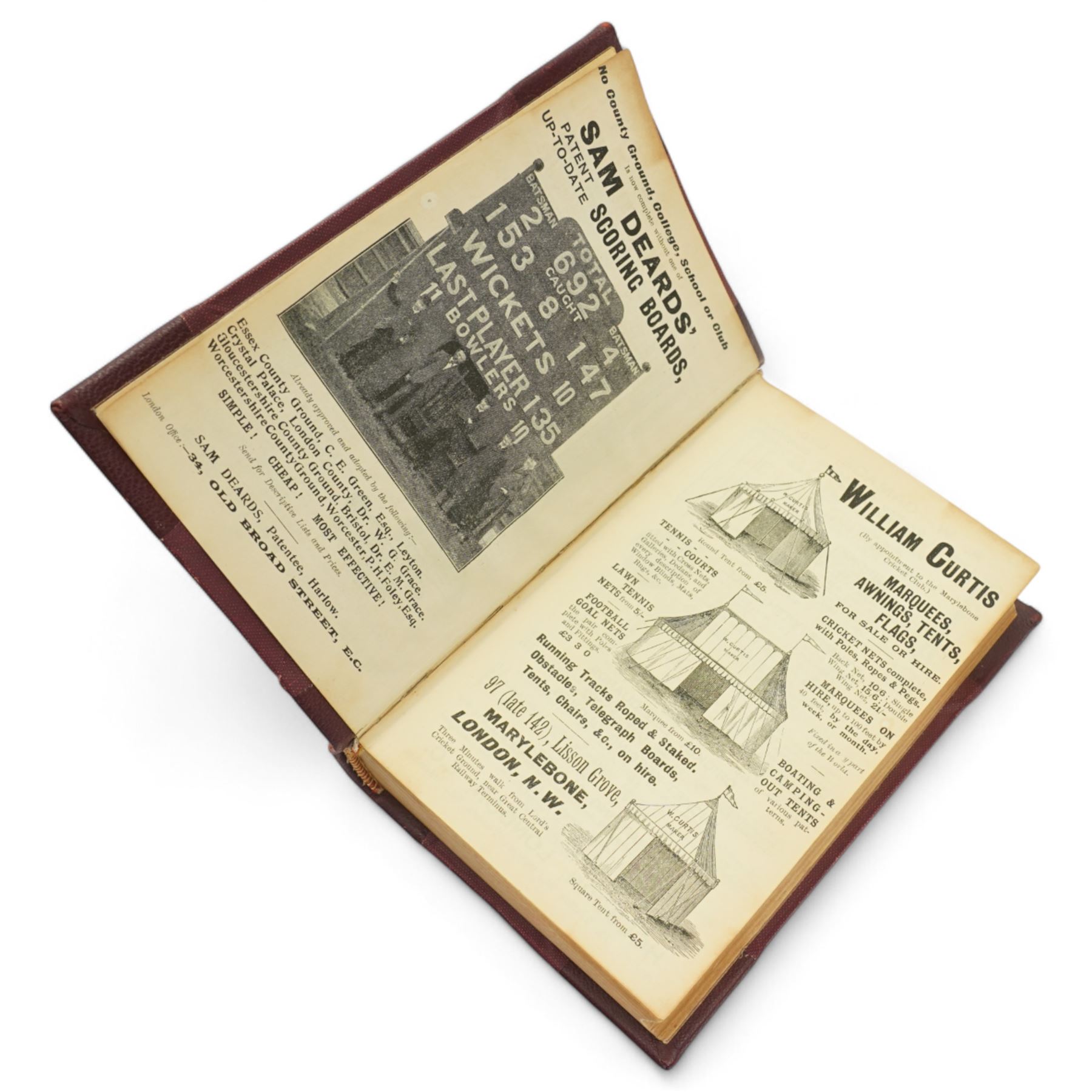 Wisden's Cricketers Almanack 1901 from the John Harrison collection