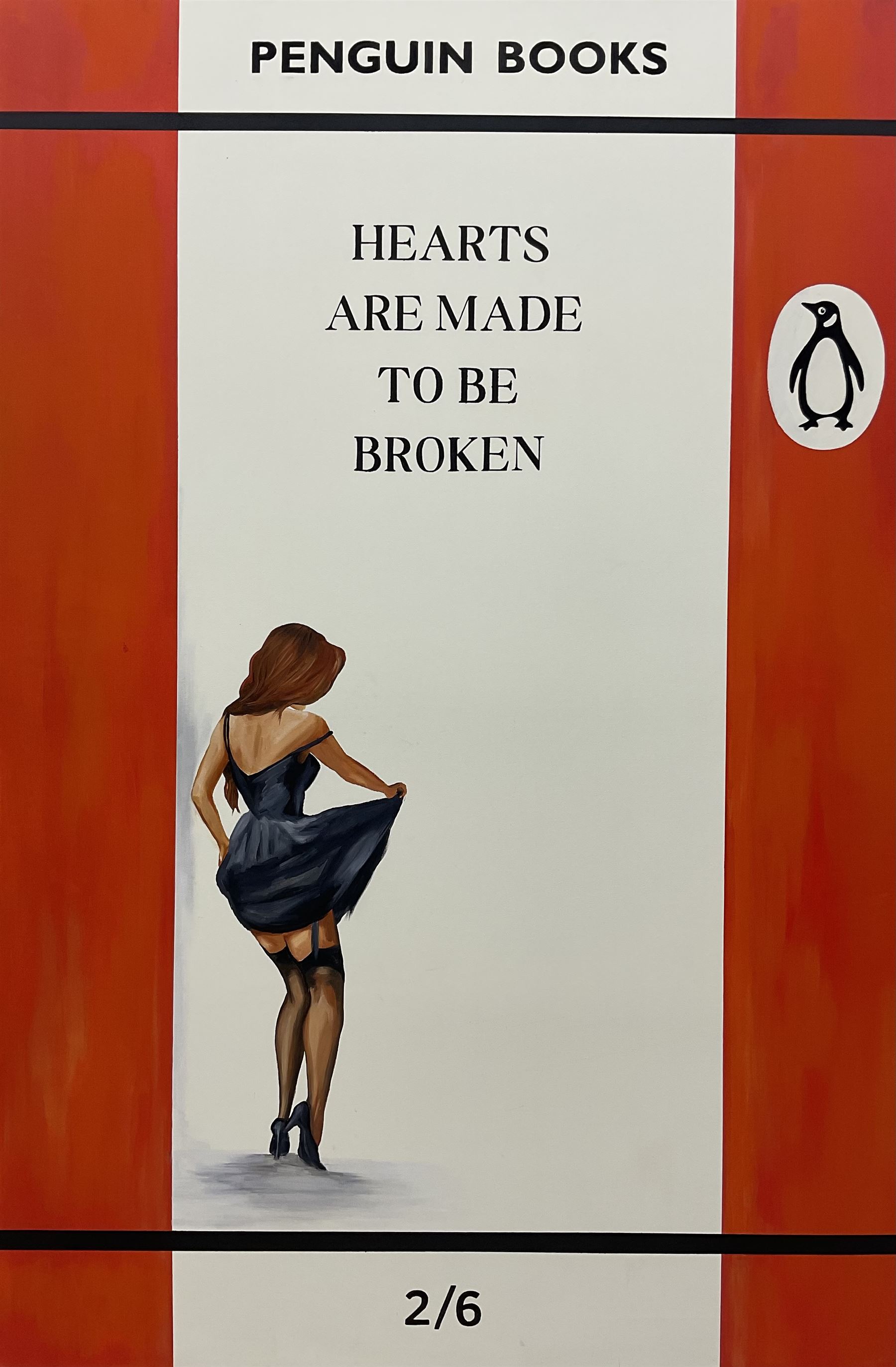 Fern (British 1996-): 'Hearts are Made to be Broken', acrylic on canvas, signed verso 150cm x 100cm 
Provenance: private collection, purchased from the Yield Gallery, London