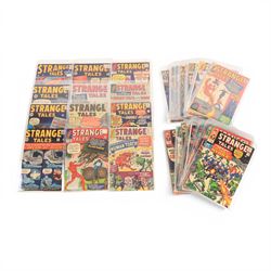 Fifty-six Marvel Silver Age 'Strange Tales' comic books, spanning years 1959-1966, compris...