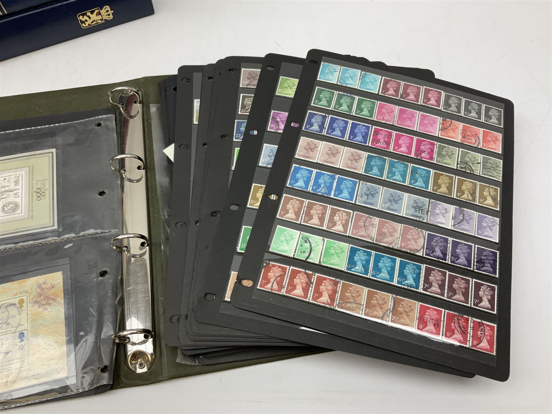 Great British and World stamps, including Trinidad and Tobago, Israel, Ireland, New Zealand, Jamaica etc, housed in various albums, folders and stockbooks, in one box