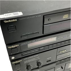 Technics CD player SL-PJ28A, tuner ST-X830L, amplifier, cassette deck 