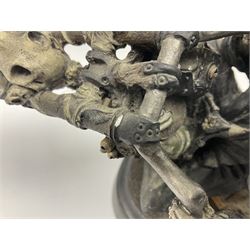 Terry Pratchett Discworld figure, Death on a Motorcycle DW44, designed by Clarecraft