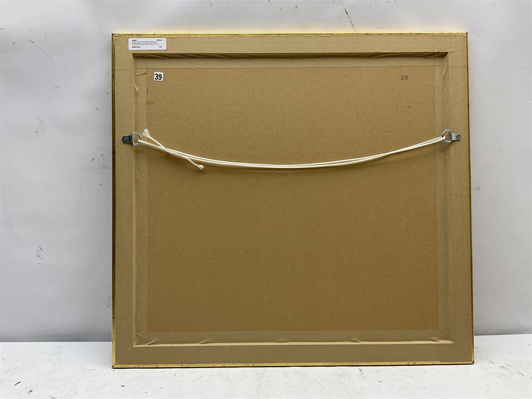 Robert Leslie Howey (British 1900-1981): Fishing Boats at Low Tide, watercolour heightened in white signed 22cm x 27.5cm