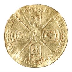 William III 1695 gold half guinea coin