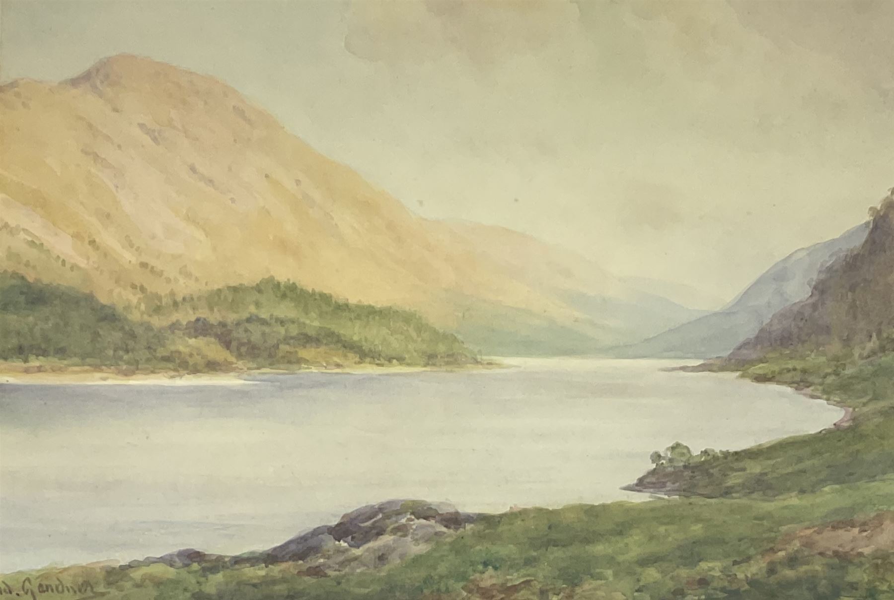 Sidney Valentine Gardner (Staithes Group 1869-1957): Loch Landscape, watercolour signed 24cm x 33cm