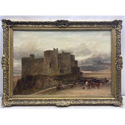 Charles Thomas Burt (British 1823-1902): Harlech Castle, oil on canvas signed and dated 1892, 50cm x 75cm 