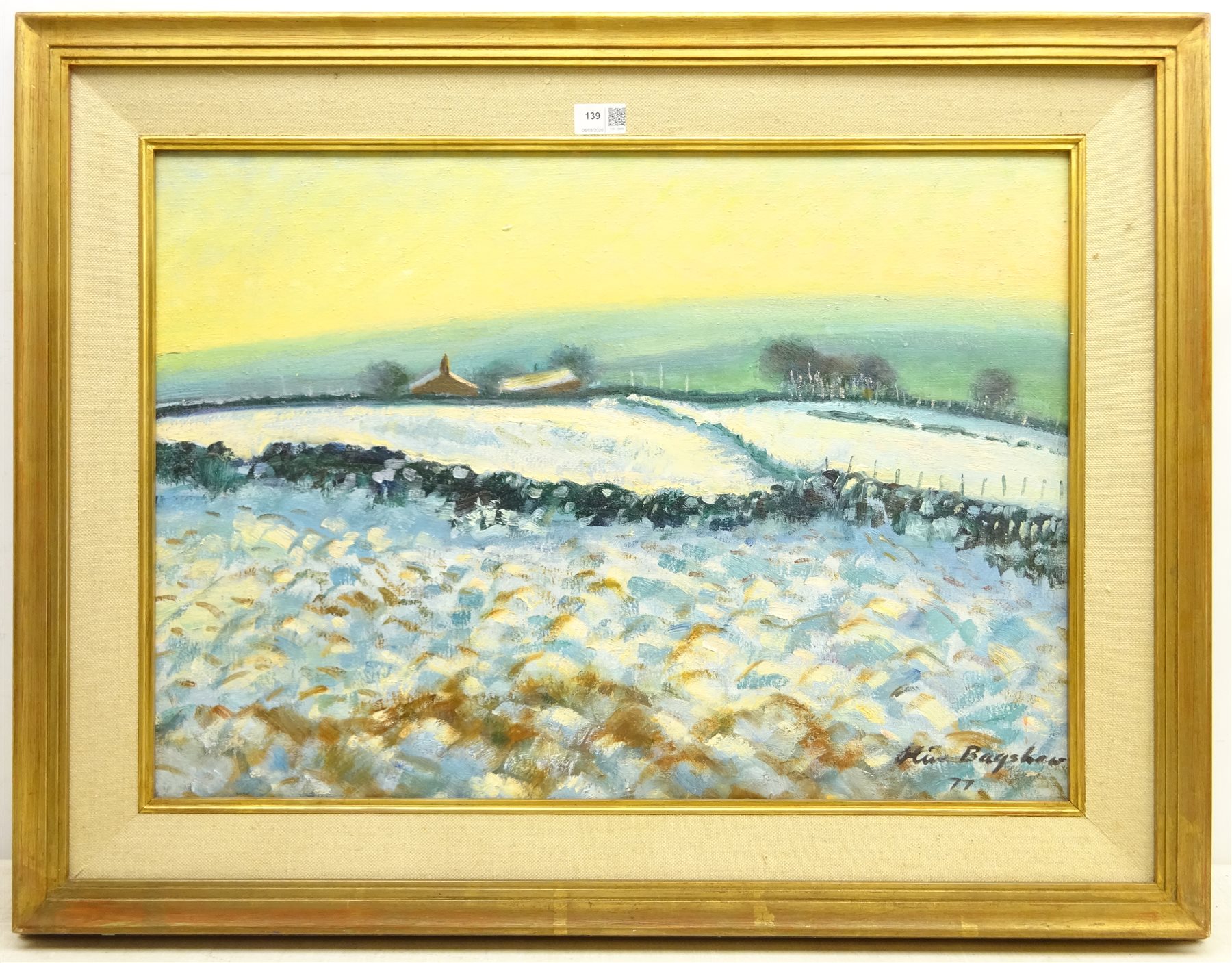 Olive Bagshaw (Northern British fl.19651978) Snow Covered Landscape