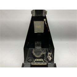 Air Ministry Periscopic Sextant Mk.2B, possibly by Kelvin & Hughes, Ref.No. 6B/2838 Serial No. 158KH1/59, bearing Fenns (Farnborough) Ltd label; in black pyramid shaped stowage case with various labels