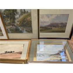 Collection of watercolours, artists including Ada Hill Walker, Henry Earp, E Mallinson, Thomas Sidney, EH Marten, Edwin Aaron Penley, etc (qty)