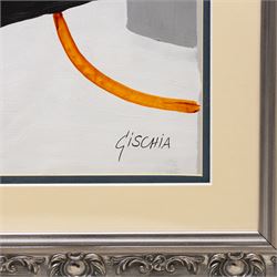 Leon Gischia (French 1903-1991): Abstract with Figure, mixed media signed 38cm x 28cm