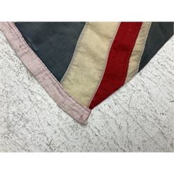 Large linen union jack flag, H89cm, W170cm