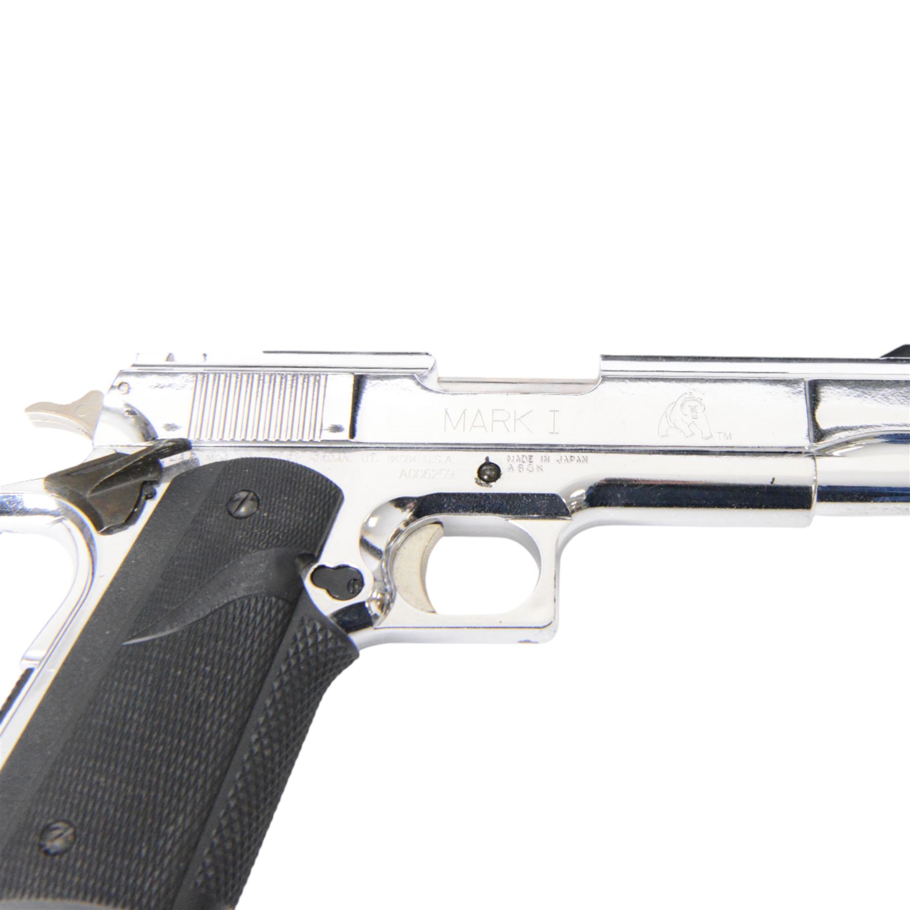 Walther CP99 air pistol, serial no J50295837,  together with Grizzly Win Mag Jr. air pistol and one other air pistol 