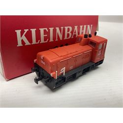Kleinbahn HO gauge - three locomotives 2062 Diesel-Verschublokomotive; OBB 1041 Elektrische Universallokomotive; all  boxed (3)