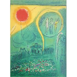 Marc Chagall (Russian/French 1887-1985): 'Le Carrousel du Louvre', offset colour lithograph pub. Derriere le Miroir 38cm x 28cm (unframed)