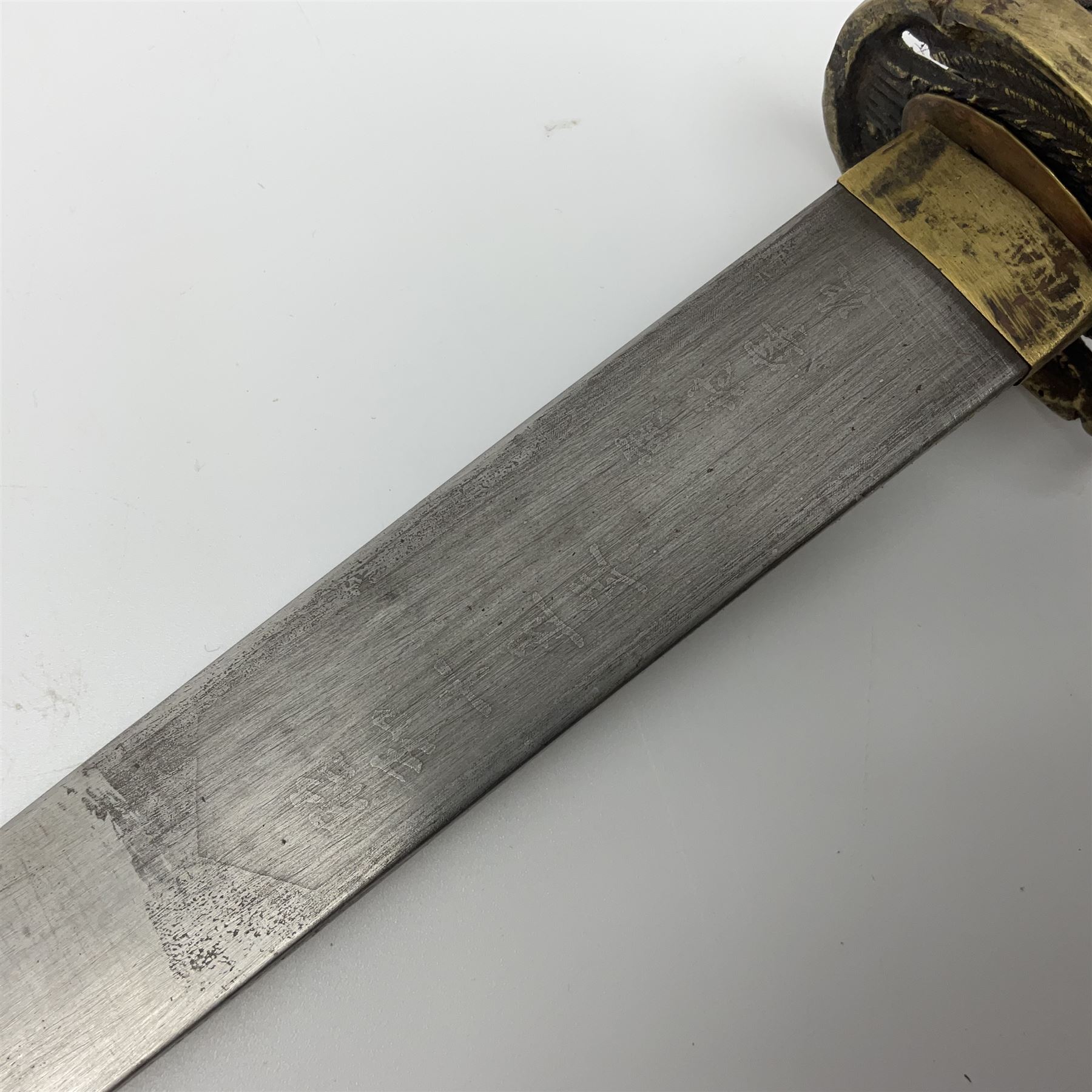 Reproduction WW2 German Luftwaffe officer's sword; and reproduction Japanese officer's sword katana (2)