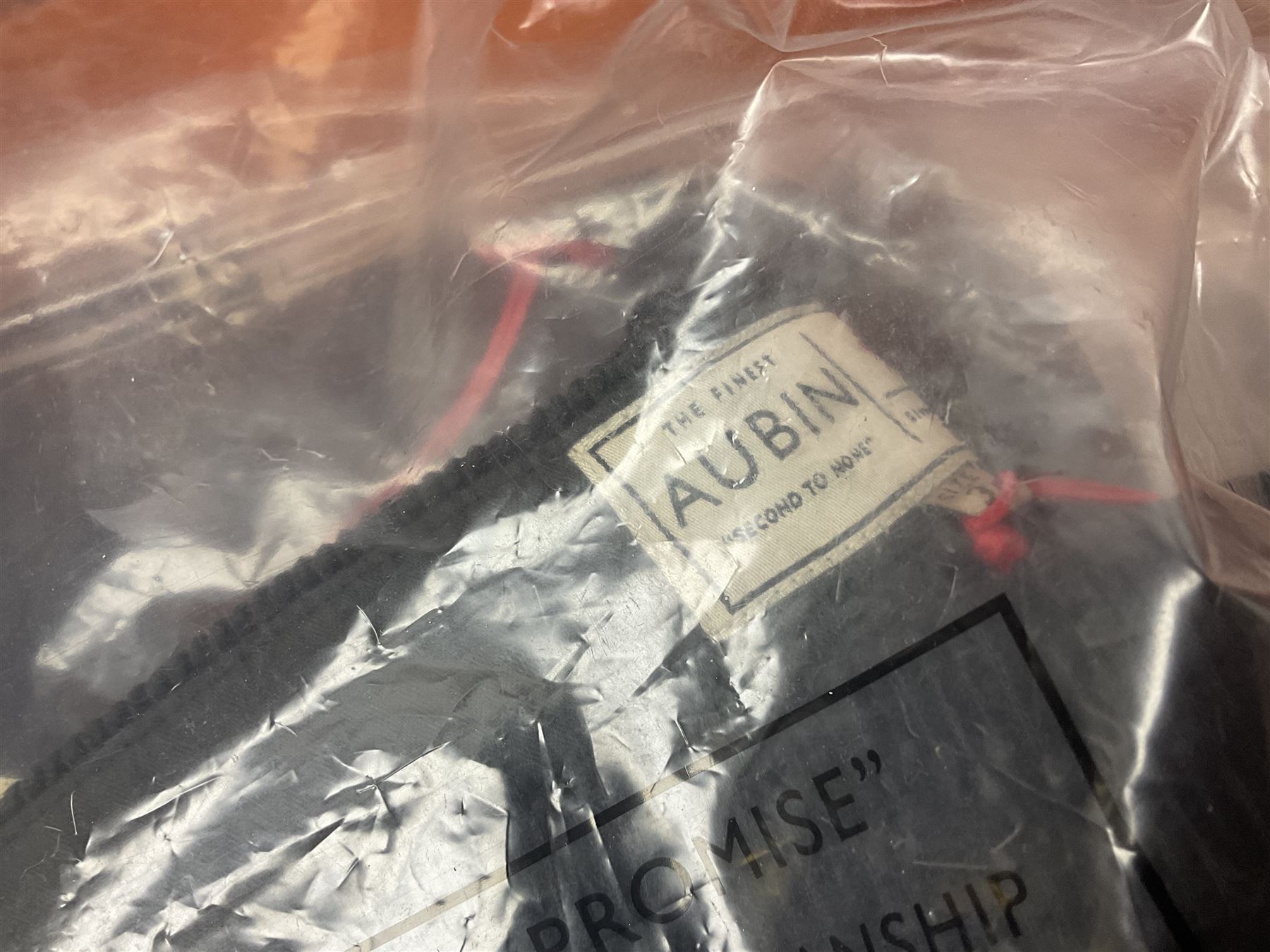 Ex shop stock - three Karen Millen ladies long black wool coats, size 18; four pairs of Rocket Dog ladies leather boots, size 8; and five pairs of Aubin gents trousers, sizes 30-36 (12)