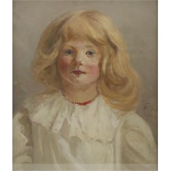 English School (Mid-20th century): Portrait of 'Christina May Wilson Daughter of Dr AD Wil...
