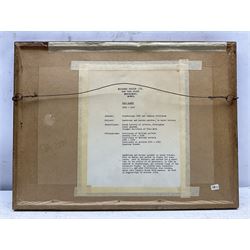 Paul Marny (French/British 1829-1914): 'Chatèlet Gaie and Pump St Michel - Old Paris', pair watercolours signed with initials, titled on the mounts 11.5cm x 19cm (2) 
Provenance: with Richard Hagen, Broadway, Worcestershire, label verso