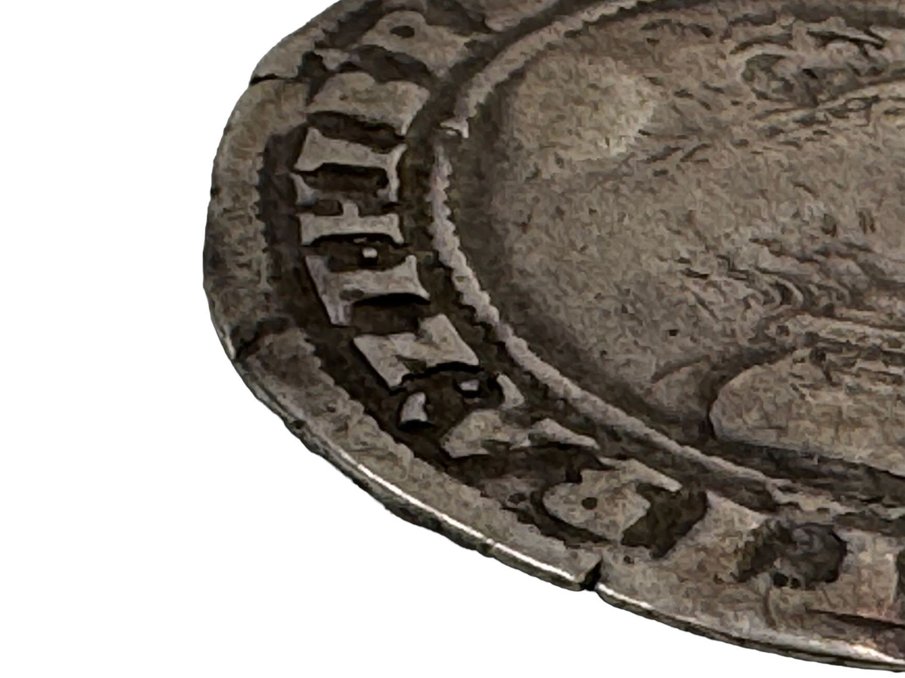 James I Irish 17th century silver one shilling coin