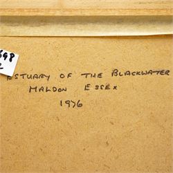 Joseph Pighills (British 1902-1984): 'West End - Haworth Moor' and 'Estuary of the Blackwater Maldon - Essex', pair watercolour signed, inscribed verso 25cm x 36cm (2)