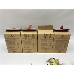 Steiff - Club issued set of four teddy bears depicting the four seasons, Winter EAN 028205, Autumn EAN 028199, Spring EAN 028175 and Summer EAN 028182; all boxed with labels (4)