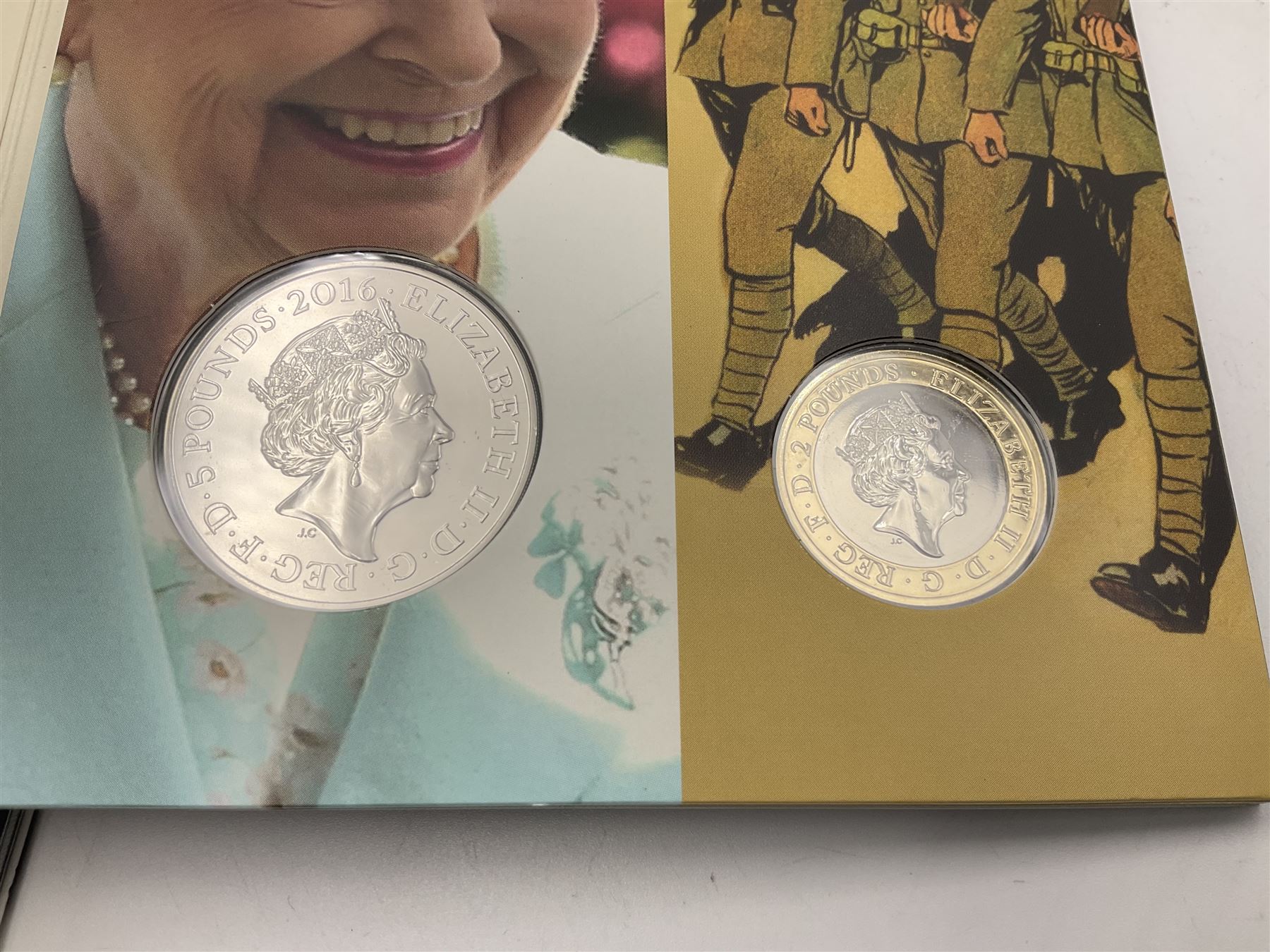 Two The Royal Mint United Kingdom Annual Coins Sets, dated 2015 and 2016, both in card folders with certificates