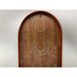 Bagatelle board and Harrods backgammon set in case