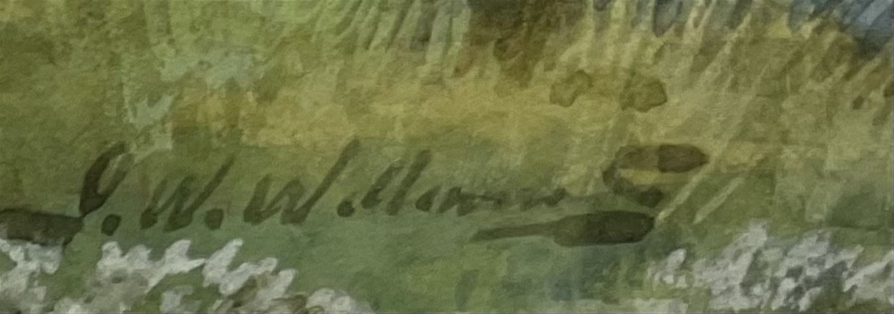 John Wynne Williams (British fl.1900-1920): Children playing on Tate Hill Sands Whitby Harbour & Fylingdales Moor, pair watercolours signed 23cm x 35cm (2)