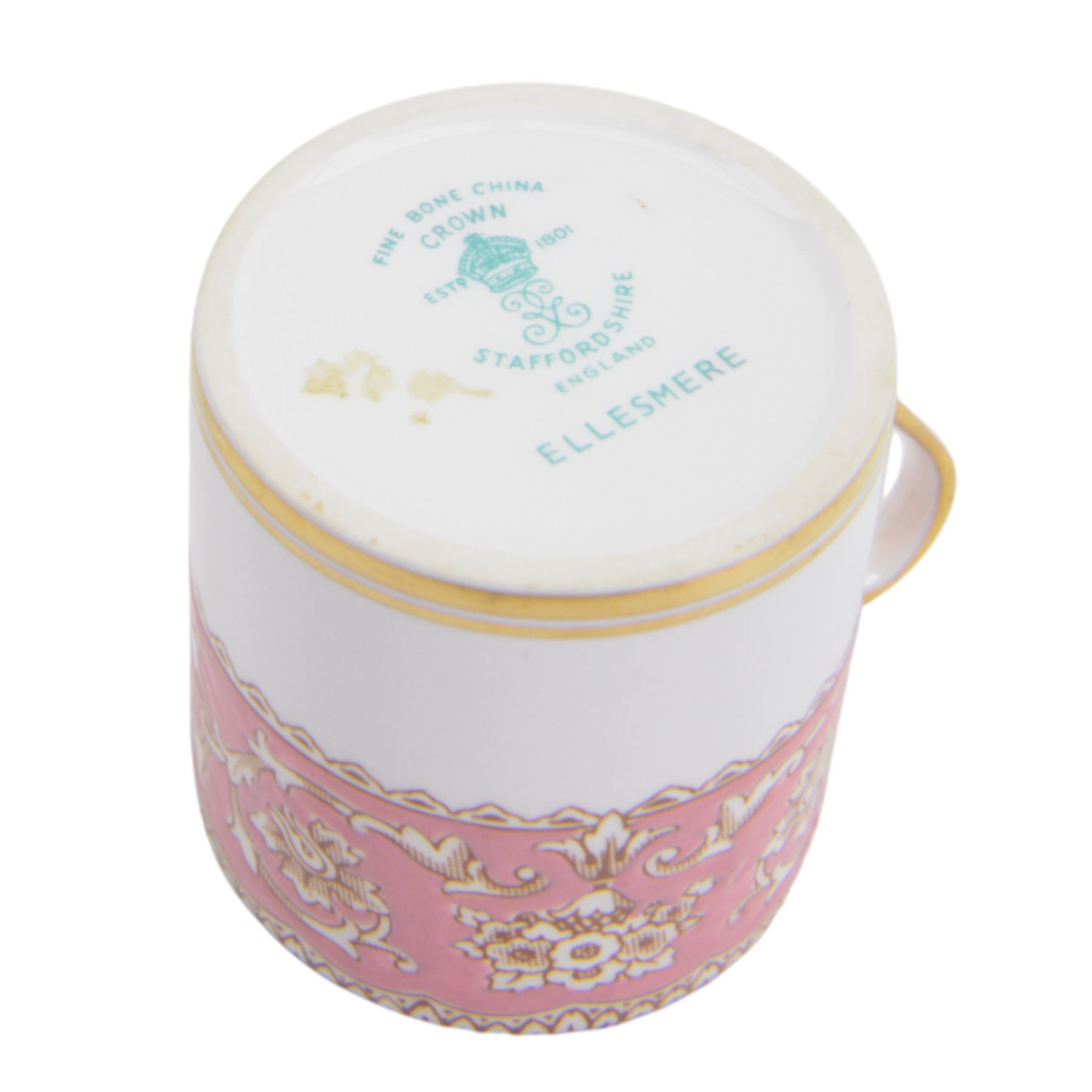 Royal Copenhagen parian ware circular plaques together with Crown Staffordshire cup and saucer