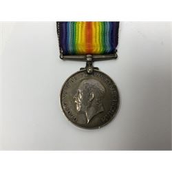 WW1 pair of medals awarded to 151761 Gnr. S. Loten R.A. with ribbons; four WW2 medals with ribbons; and small quantity of cap badges, medallions etc