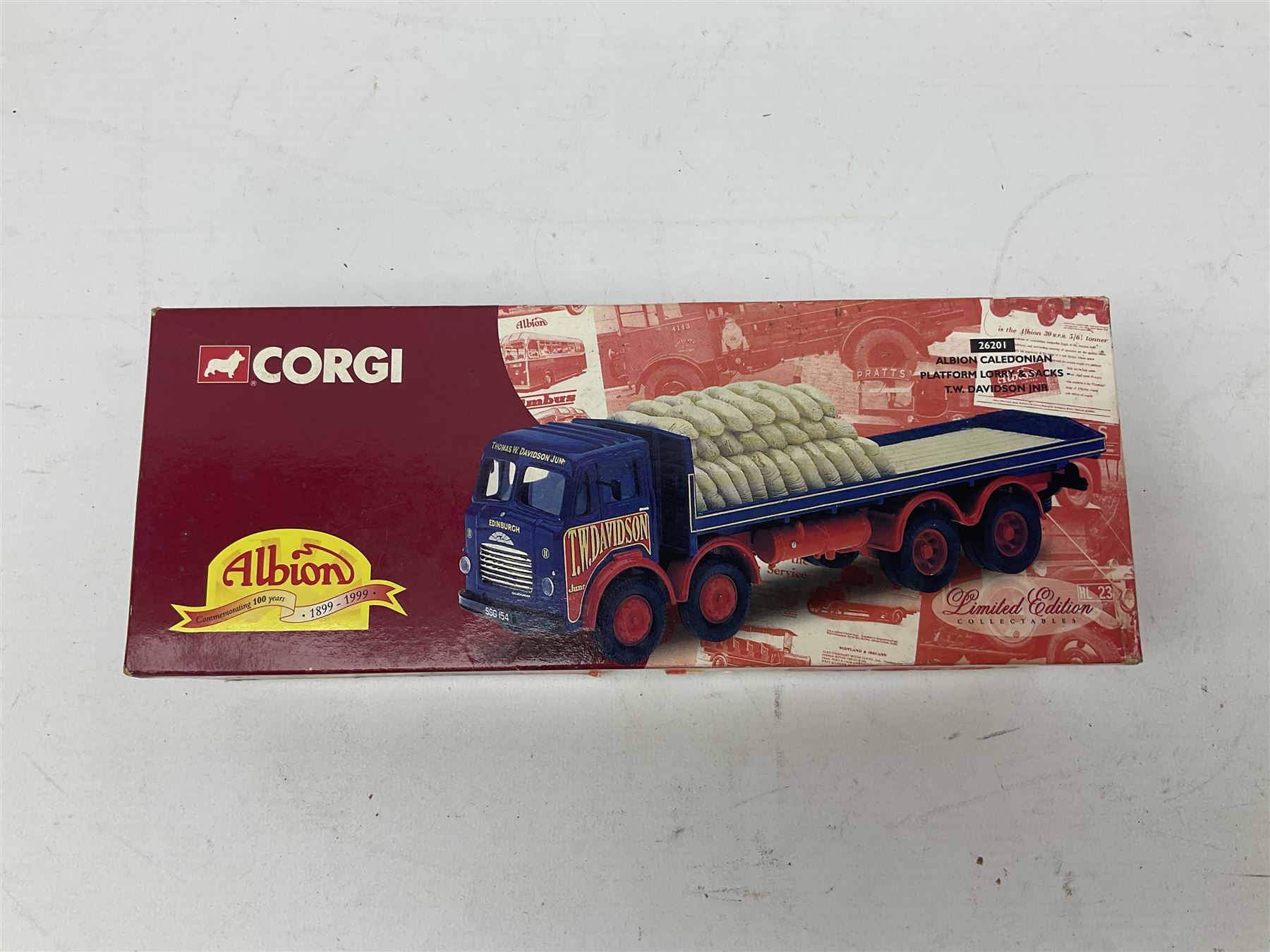 Five boxed Corgi die-cast models comprising ‘Dibnah’s Choice’ Sentinel Dropside wagon and Fowler B6 Crane Engine and Trailer, Albion Caledonian lorry, Texaco tanker and Wall’s AEC trailer