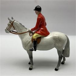 Beswick Huntsman on grey horse, no.1501, with printed mark beneath, H21cm