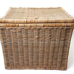 Large wicker basket 68cm x 54cm x 57cm