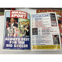 Quantity of mostly football programmes including Wimbledon vs Arsenal Saturday 5th September 1992, Arsenal FC vs Blackburn Rovers Saturday February 26th season 1993/94, Liverpool vs Arsenal Saturday 2nd October 1993, The F.A. Charity Shield Arsenal vs Manchester United 7th August 1993 etc