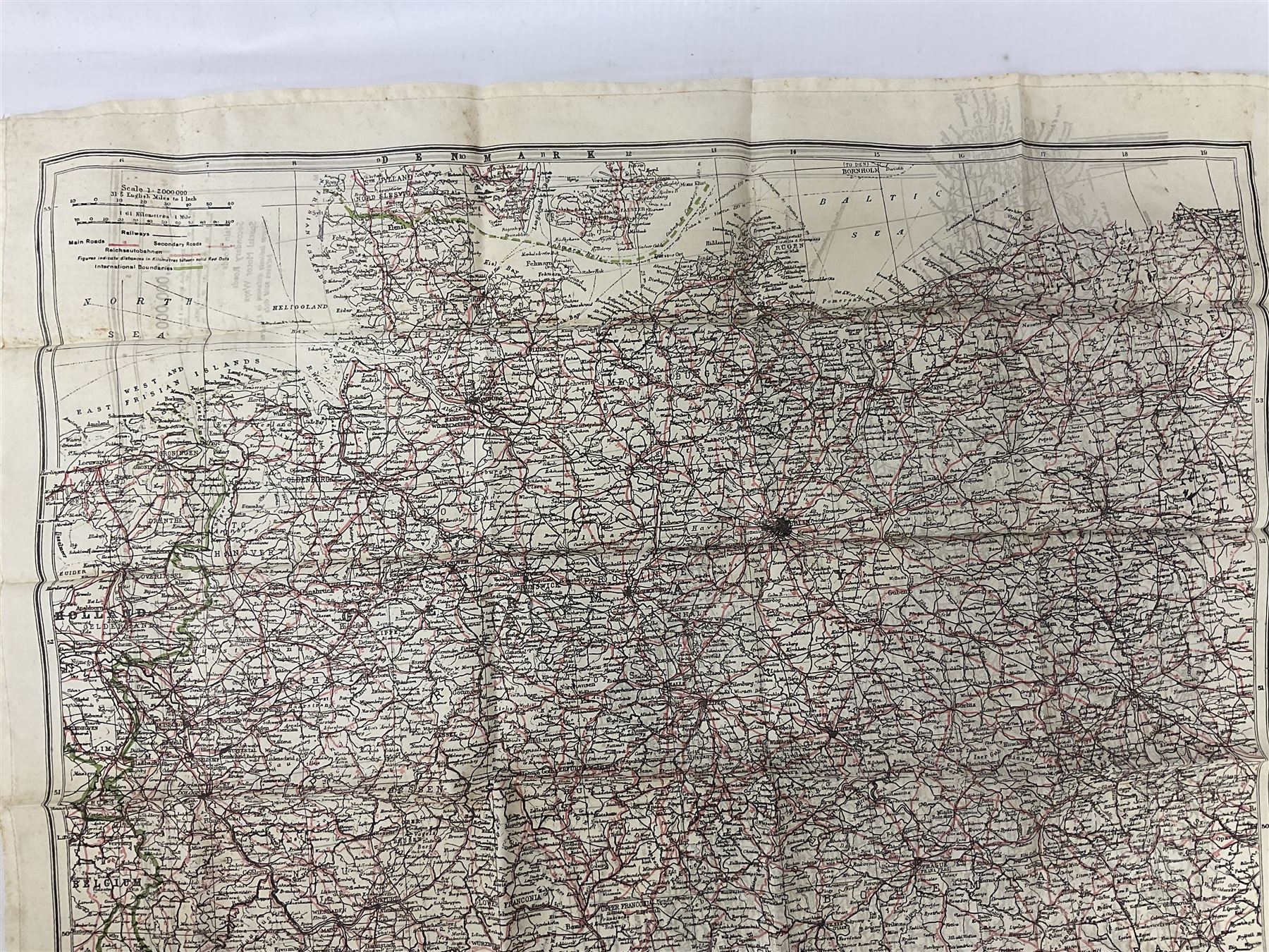Two WW2 double sided silk escape and evade maps of Europe, comprising: Germany, Belgium, France, Holland, Spain etc,  in canvas envelope stamped Mark II