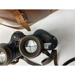 Three pairs of Carl Zeiss Jena binoculars, Jenoptem 10x50W, Jenoptem 8x30W and Deltrintem 8x30W, all cased (3)