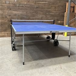 Cornilleau 100S crossover table tennis table, folding with cover