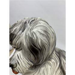 Large stylised composite model of an old English sheep dog, H65cm