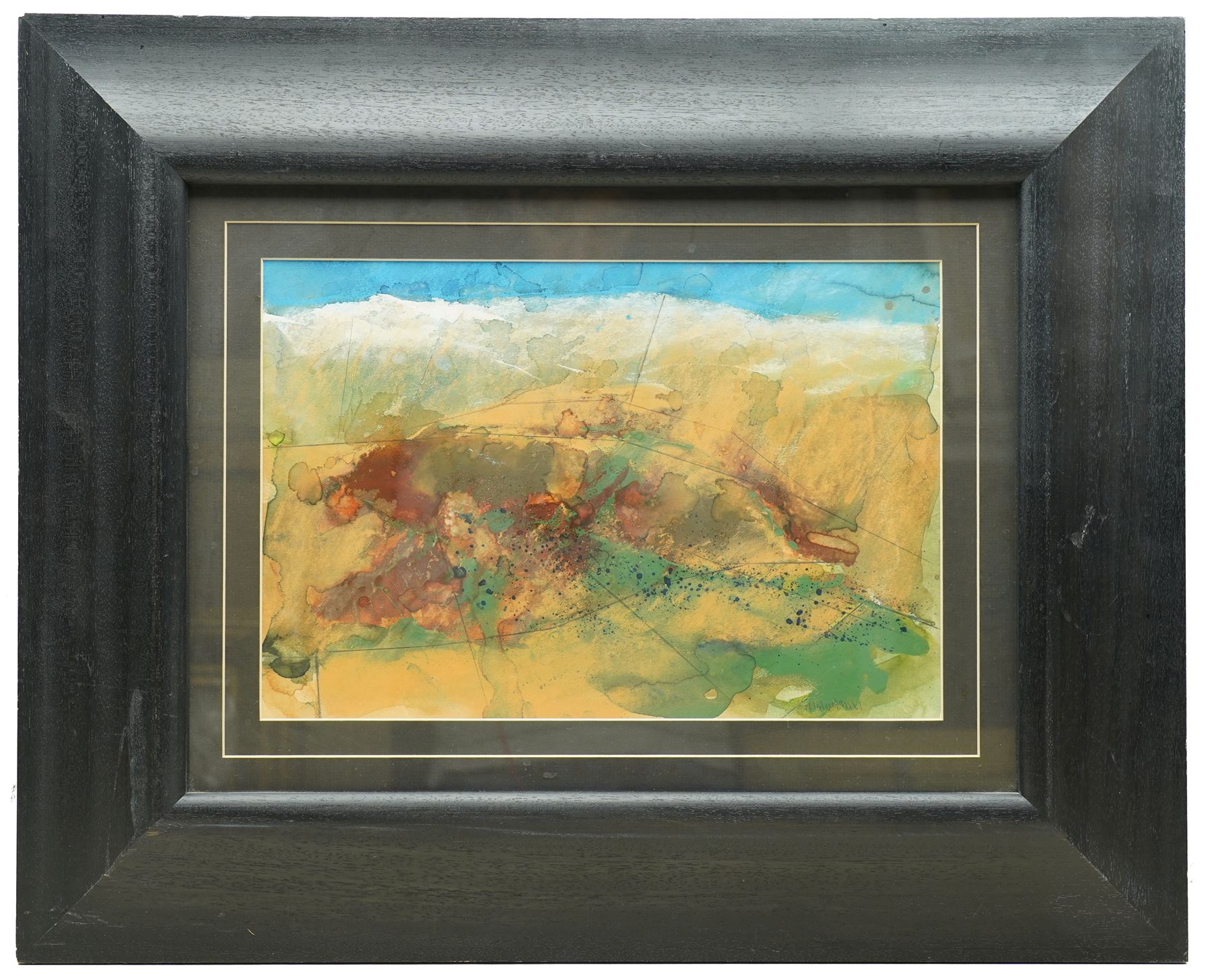 Susan Brown (Northern British 1956-): 'The Summit', watercolour signed in pencil, titled verso 24cm x 37cm 