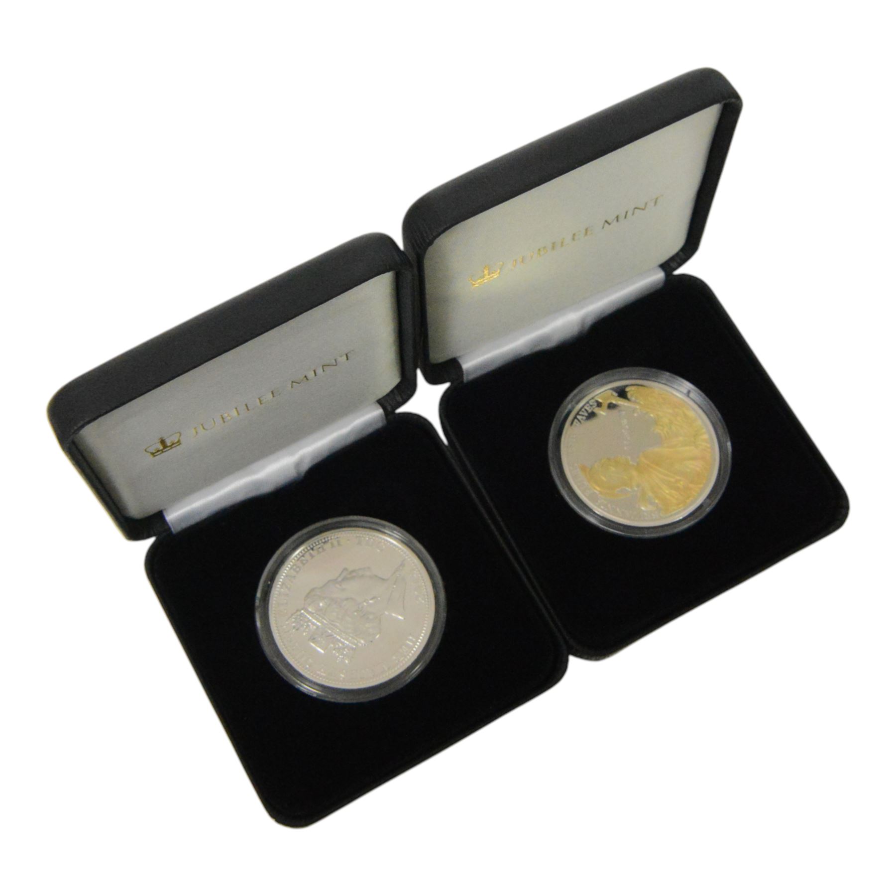 Seven silver one crown or five pound coins, mostly silver proof, including Jersey 2014 'Royal British Legion', 2013 Jersey 'Reflections of a Reign', 2015 Guernsey 'Reflections of a Reign', etc