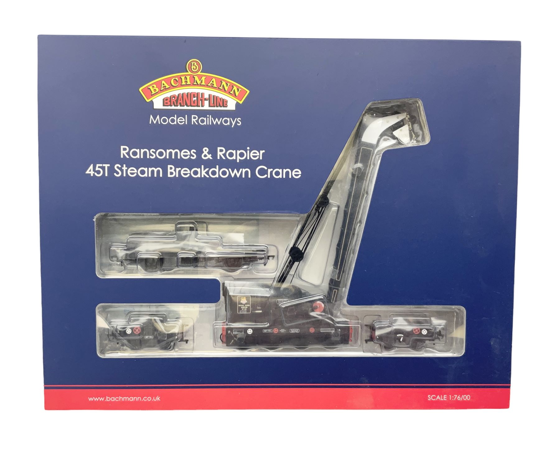 Bachmann Branch-Line '00' gauge - Ransomes & Rapier 45T Steam Breakdown Crane no. 122 