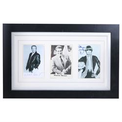 Signed TV photographs, including Young Ones montage, Fawlty Towers, New Avengers, Tom Baker, Shane Rimmer (Scott Tracy), One Foot in the Grave, etc, all framed