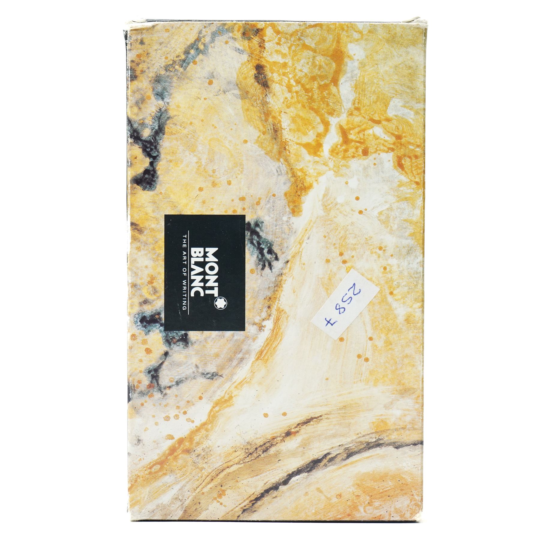 Montblanc Meisterstück Oscar Wilde limited edition fountain pen, black resin cap and barrel with marbled ivory and black patterned lower barrel and gold-plated fittings, the cap signed with Oscar Wilde facsimile and surmounted by the white star emblem, fitted with a medium 18K (750) gold nib engraved 4810, 1994 and MONTBLANC, model no. 28616, presented in original lined fitted case in the form of a book with outer box